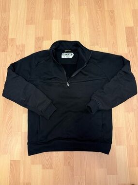 First Tactical Sweatshirt Men Large Blk 1/4 Zip Fleece Outdoor Utility Pullover